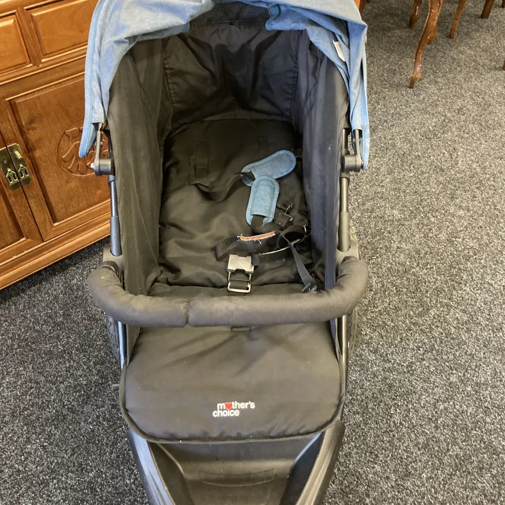 Mothers Choice 3 Wheel Stroller Image 1++